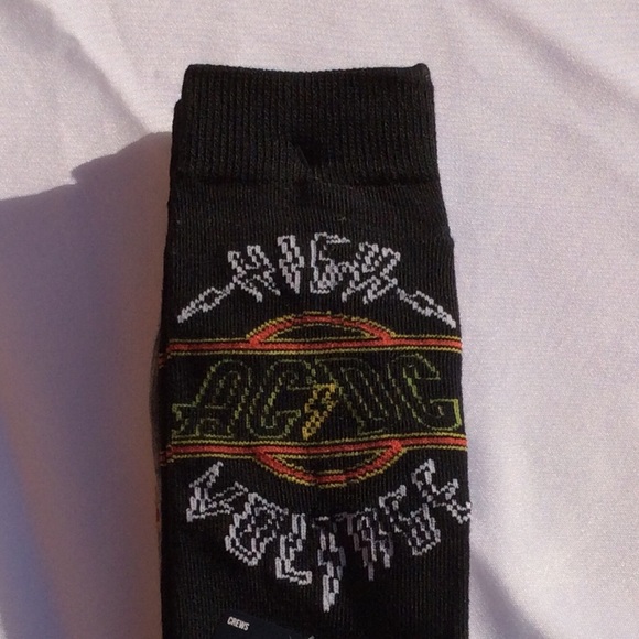 Accessories | Acdc High Voltage 2 Pair Crew Socks Black Gray | Poshmark